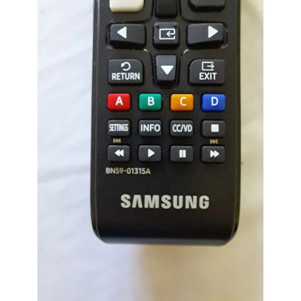 Samsung BN59-01315A Black Television Remote Control Rectangular Battery Operated